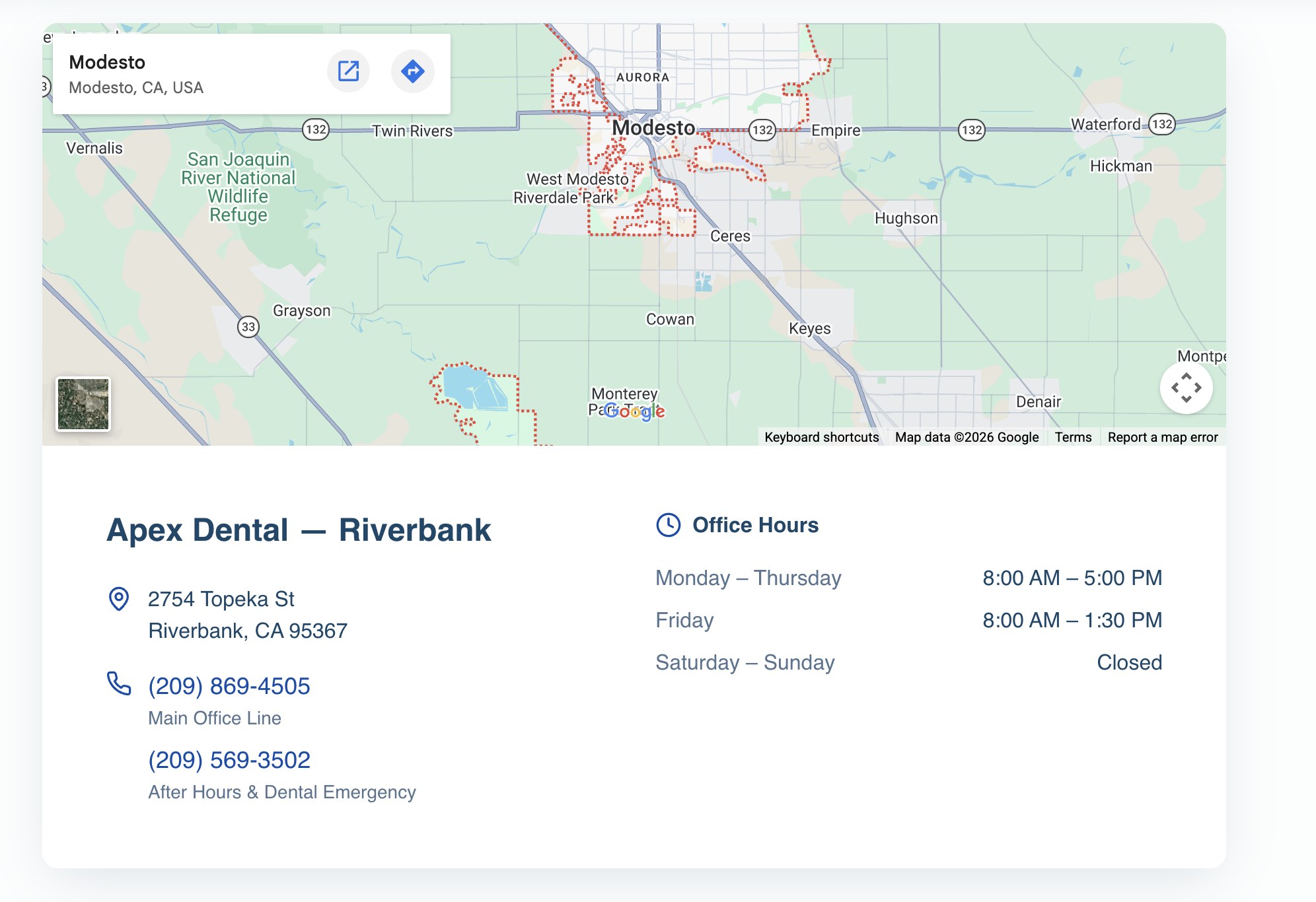 Map of 2754 Topeka St, Riverbank, CA 95367
